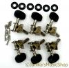 6 BLACK GUITAR MACHINE HEADS 3+3